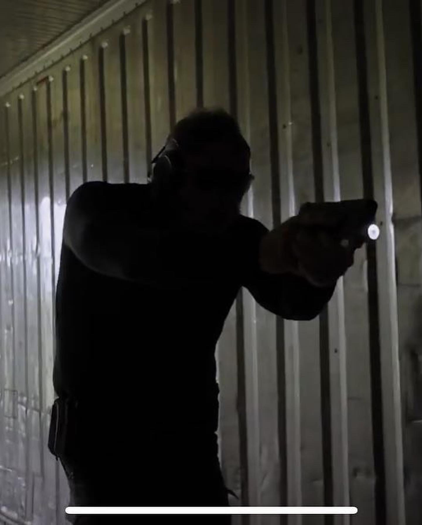 Concealed carry draw practice during a defensive handgun class